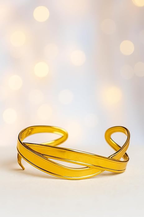 Gold-Tone Cutout Cuff Bracelet