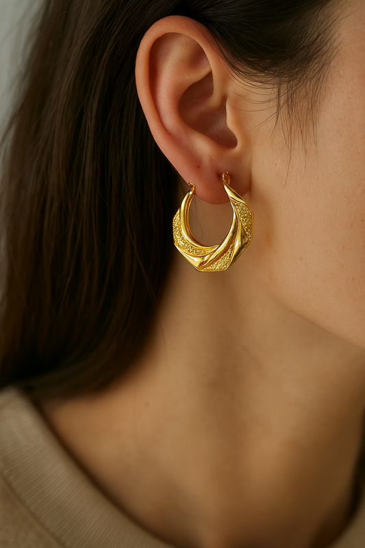 Aurora Twist Hoops